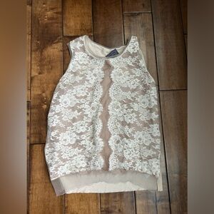 Lanvin Size Small Lace Knit Tank Top